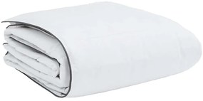 vidaXL Χειμερινό Παπλωματοθήκη με μαξιλάρι 3 pcs Λευκό Φτέρος