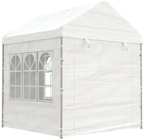 vidaXL Κιόσκι με Τέντα Λευκό 2,28 x 2,23 x 2,69 μ. από Πολυαιθυλένιο