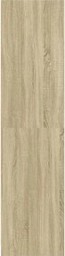 vidaXL Ντουλάπα Χρώμα Sonoma Δρυς 80x50x200 εκ. από Επεξ. Ξύλο