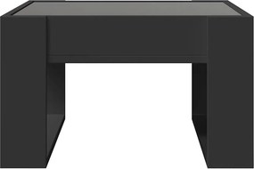 vidaXL Τραπεζάκι Σαλονιού Infinity LED Μαύρο 50x53x30 εκ.