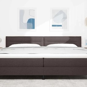 vidaXL Κεφαλάρι Σκούρο Καφέ 200 cm ύφασμα