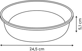 Φόρμα Κέικ Στρογγυλή (Φ24.5x5) F-V Harmony 209665