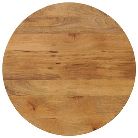 vidaXL Επιφάνεια Τραπεζιού Στρογγυλή Ø70x2,5εκ Μασίφ Ξύλο Μάνγκο