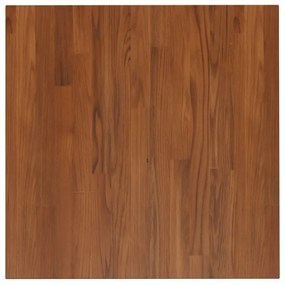 vidaXL Επιφάνεια Τραπεζιού Τετράγωνη Σκ. Καφέ 60x60x4 εκ. Ξύλο Δρυς