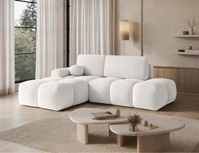 Γωνιακός Καναπές Vitalo-Λευκό-Αριστερή
