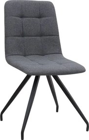 Σετ τραπεζαρία 5τμχ Rubes - Bianca Megapap χρώμα λευκό - γκρι Ø100x78εκ.