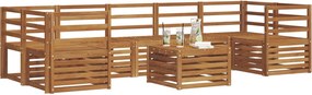 vidaXL Σετ Καναπέ 8 pcs Φυσικό Στερεό Ξύλο Ακακίας