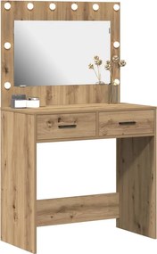 vidaXL Τραπέζι περιποίησης Artisan Oak 78,5 x 41 x 135 εκ