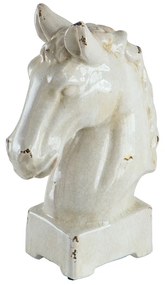 Artekko Artekko Horse Διακοσμητικό Κεφάλι Αλόγου Κεραμικό Λευκό (26.7x15.2x40.6)cm 66973