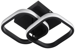 POWERTECH LED φωτιστικό οροφής HLL-0079, 20W, 4000K, 24x20cm, μαύρο