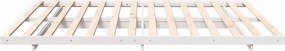 vidaXL Σκελετός Κρεβατιού Λευκό 200 x 220 cm Στερεά ξυλεία πεύκου