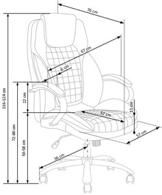 KING o. chair DIOMMI V-CH-KING-FOT-CZARNY