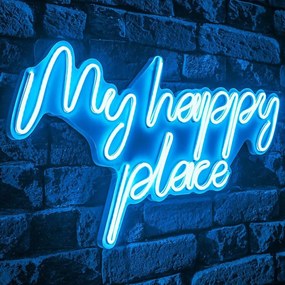 Διακοσμητικό Φωτιστικό Τοίχου My Happy Place 395NGR2486 55x2x31cm Led 36W Blue Wallity