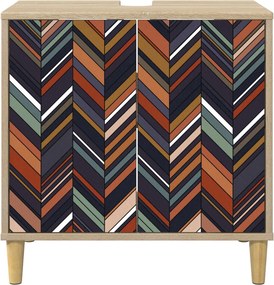 vidaXL Ντουλάπι Μπάνιου OMMEN Sonoma 60 x 40 x 60 εκ