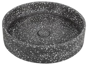 Νιπτήρας επικαθήμενος με βαλβίδα ELPIS Volcano CS-0003 KARAG Ø42,5x10cm - CS-0003-E16