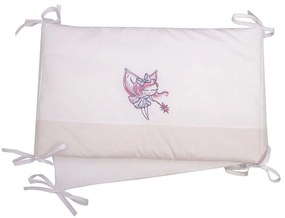 Πάντα Des. Felicia White-Pink Anna Riska 40x190cm 100% Cotton