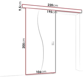 Συρόμενες πόρτες Dover 152, 37 kg, Σκούρα φλαμουριά, Πλαστικοποιημένη μοριοσανίδα, Καθρέφτης, Καφέ | Epipla1.gr