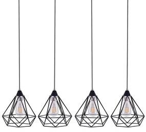 Φωτιστικό Οροφής - Ράγα 77-4348 SE148-19-4 Mila Black Homelighting Μέταλλο