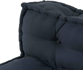 vidaXL Μαξιλάρι για καναπέ παλέτας 2 pcs Ύφασμα Ανθρακί