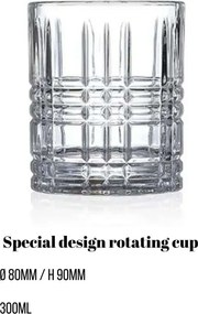 Whiskey Glass Set (2 Pieces) Big Cizgi Transparent