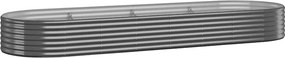 vidaXL Ζαρντινιέρα Ανθρακί 322x100x36εκ Γαλβανισμένος χάλυβας