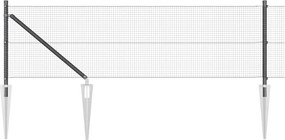 vidaXL Στύλος Περιφράξεων Γκρι 100 x 0,4 μ (16 x 16 mm πλέγμα)