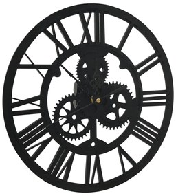 vidaXL 325168  Wall Clock Black 30 cm Acrylic