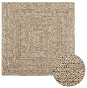 Χαλί ZIZUR Μπεζ Όψη Γιούτας Εσωτ. & Εξωτ. Χώρου 120x120 εκ.