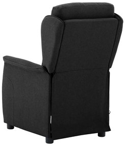 vidaXL Καρέκλα μασάζ με μαξιλάρι Μαύρο 67.5 x 93.5 x 101.5 εκ ύφασμα