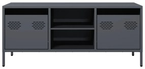 vidaXL Έπιπλο Τηλεόρασης Ανθρακί 101,5x39x43,5εκ. Ατσάλι Ψυχρής Έλασης