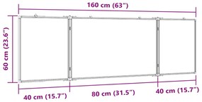 ΠΙΝΑΚΑΣ ΜΑΡΚΑΔΟΡΟΥ ΜΑΓΝΗΤΙΚΟΣ ΠΤΥΣΣΟΜ. 160X60X1,7ΕΚ. ΑΛΟΥΜΙΝΙΟΥ 4005368