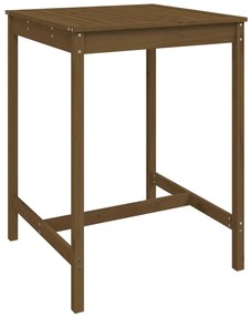 vidaXL Σετ Επίπλων Μπαρ Κήπου 3 Τεμαχίων Μελί από Μασίφ Ξύλο Πεύκου