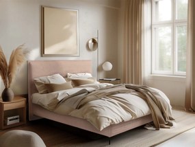 Επενδυμένο κρεβάτι Puretta-Roz-160 x 200