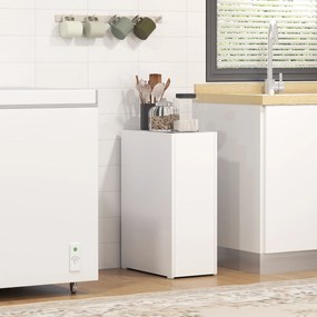 Λεπτό ντουλάπι μπάνιου, ντουλάπι δαπέδου με βαθύ συρτάρι, ανεξάρτητο ντουλάπι μπάνιου, μοριοσανίδα, Λευκό