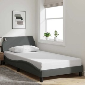 vidaXL Σκελετός Κρεβατιού Dover Γκρι 100x203 εκ.Υφασμάτινο