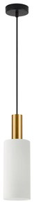 SE21-GM-4-GL3 ADEPT TUBE Gold Matt Pendant White Glass+
