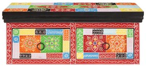 vidaXL Κάστρο τηλεόρασης τοίχου 60x30x24 εκ. από συμπαγές ξύλο Rough Mango