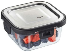 Δοχείο Φαγητού Τετράγωνο Milo GEFU-12755 300ml 11,7x11,7x5,9cm Clear-Silver Gefu Glass