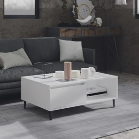 vidaXL Τραπεζάκι Σαλονιού Λευκό 90 x 60 x 35 εκ. από Μοριοσανίδα