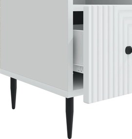 vidaXL Ντουλάπι TV Λευκό 102 x 34,5 x 50 εκ. Επεξεργασμένο Ξύλο
