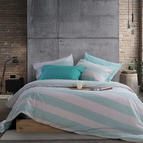 Σεντόνια Μονά (Σετ) Nef-Nef Homeware Casual Stripe Petrol