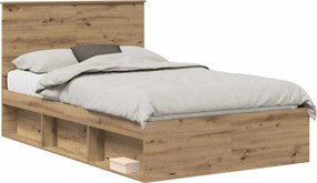 vidaXL Σκελετός Κρεβατιού Artisan Δρυς 120 x 200 cm