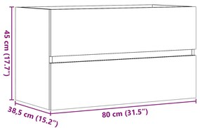 ΝΤΟΥΛΑΠΙ ΜΠΑΝΙΟΥ ΚΡΕΜΑΣΤΟ ΠΑΛ. ΞΥΛΟ 80X38,5X45ΕΚ. ΑΠΟ ΕΠ. ΞΥΛΟ 856246