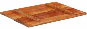vidaXL Επιφάνεια Τραπεζιού Ορθ. 60x80 εκ 25-27 χιλ Μασίφ Ανακ. Ξύλο