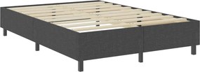 vidaXL Κρεβάτι Boxspring Σκούρο Γκρι 160 x 200 εκ. Υφασμάτινο
