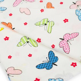 Φανελένιο Πάπλωμα Κούνιας (120x160) Dimcol Butterfly 49 Multi