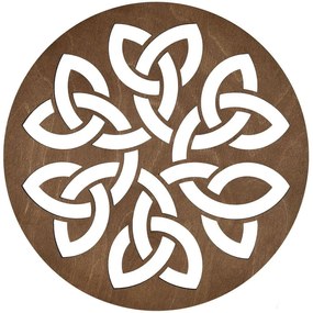 Σουπλά Lugh (Σετ 4Τμχ) 790PYN1118 36x36cm Walnut Hermia Wood