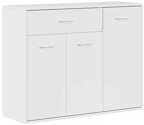 vidaXL Μπουφές Γυαλιστερό Λευκό 88 x 30 x 70 εκ. από Επεξ. Ξύλο