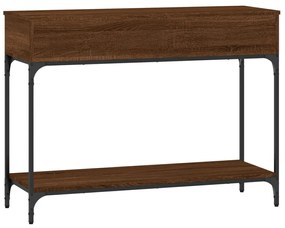 vidaXL Τραπέζι Κονσόλα Καφέ Δρυς 100x34,5x75 εκ. Επεξεργασμένο Ξύλο
