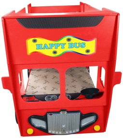 Κρεβάτι παιδικό Happy Bus-Kokkino